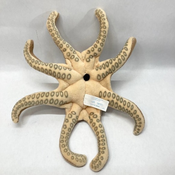 VINTAGE Smithsonian Oceanic Collection 10" Brown Octopus Realistic Stuffed Plush - Picture 7 of 9